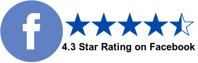 4.3 Star Rating on Facebook